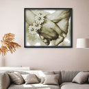 Cross Stitch Needlework Kit 14CT Stamped DIY Artwork (R891 Hand in Hand) Newly