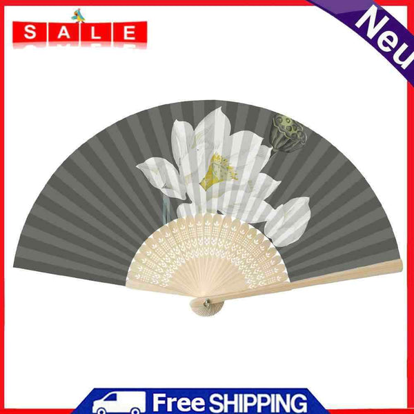 Folding Fans Flowers DIY Painting By Numbers Fans Art Craft Home Decor for Gifts