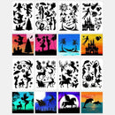 Fast Draw Stencil Art A4 Templates Silhouette Painting Hot L5Z9 Template V4P4