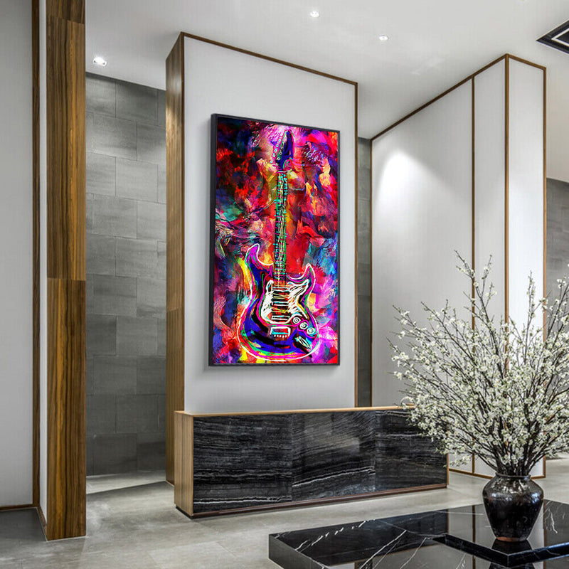 Guitar Diamond Painting 5D Full Round Drill Cross Stitch Embroidery Home Decor