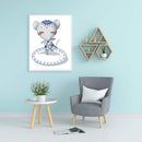 Partial Embroidery Stamped Porcelain Zodiac Mouse 14CT DIY Cross Stitch Kit Gift