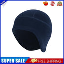 Winter Warm Cycling Fleece Ear Protection Cap Skiing Beanie (Navy Blue)