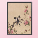 11CT Full Cross Stitch Flower Bird Stamped DIY Cotton Thread Printed Needlewo