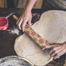 Christmas Gift Pattern Wooden Rolling Pin Dough Engraved Roller DIY Supplie