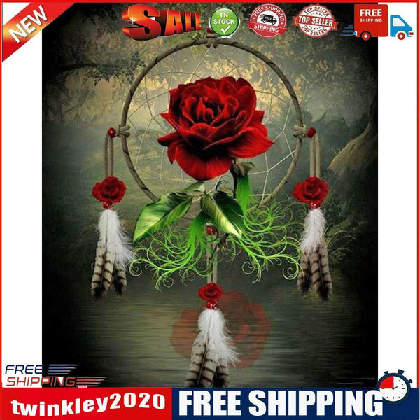 DIY Oil Paint by Numbers Coded Flower Pattern Acrylic Drawing Home Decor