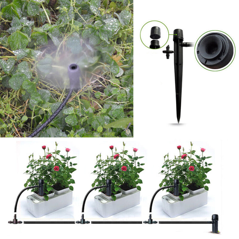 50x Adjustable Water Flow Irrigation Drippers Sprinkler Emitter Drip System