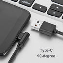 KF42-C Type-C 90 Degree Angle 1.5m Fast Charge Cable Fit for Nintend Switch