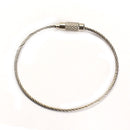20PCS Stainless Steel Wire Keychain Cable Key Ring for Outdoor Hiking  Newly