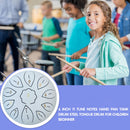 Tongue Drum Percussion Instrument Padded Drum Bag Handheld Drum (White) Newly