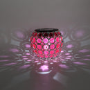 Solar LED Hollow Outdoor Waterproof Peacock Garden Courtyard Lamp (Red)