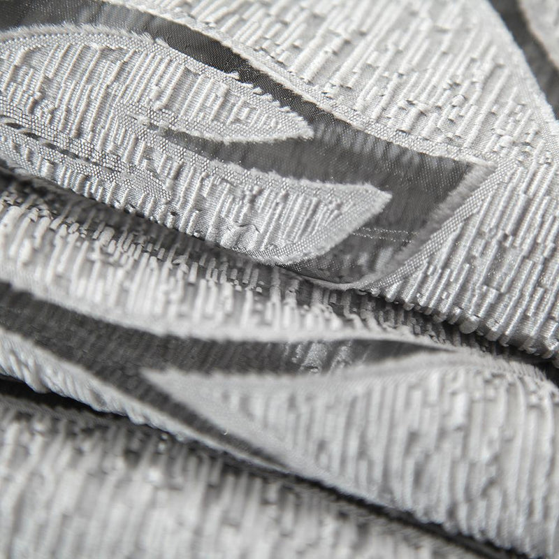 2m Semi Blackout Curtain Simple Vine Leaf Partition Window Decor(Grey) Newly