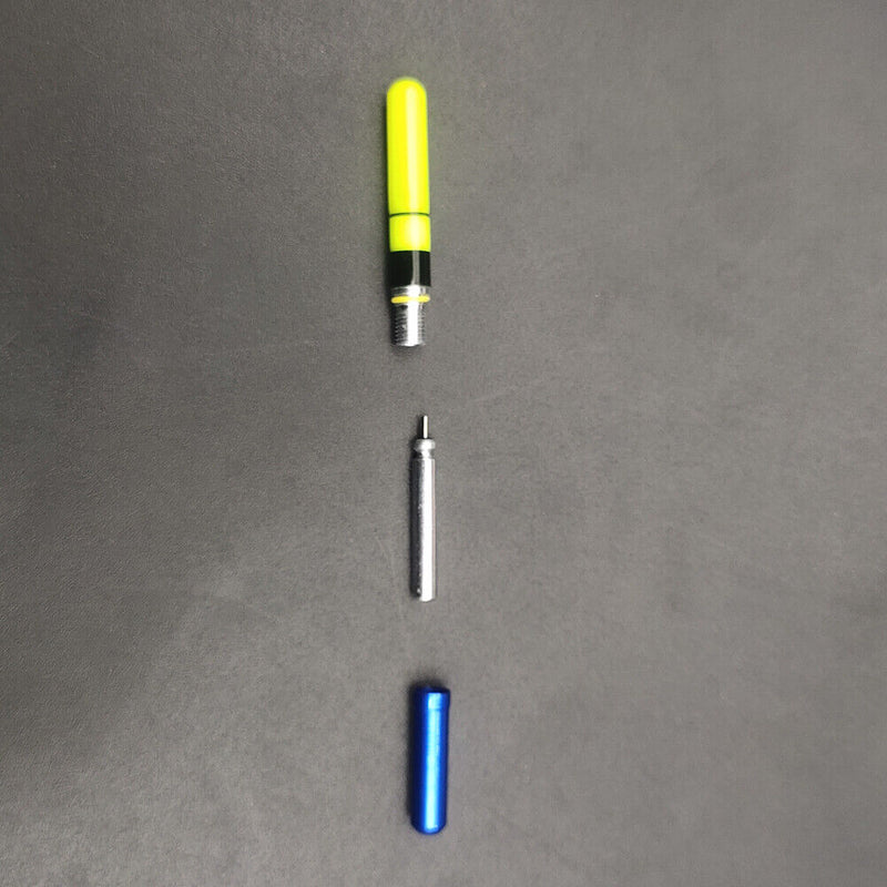 2pcs Luminous LED Light Stick Electronic Sea Fishing Rod Float Tube (Green)