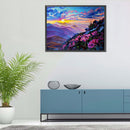 Morning Mountain Oil Paint By Number DIY Handpainted on Canvas Picture Unframed