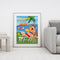 Oil Paint By Numbers Summer Beach Parrot on Canvas Digital Wall Art Handicraft