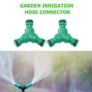 2pcs Y Type Tape Connector Quick Adapter Garden Hose Irrigation (Green)