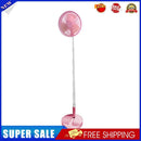 Folding Telescopic Floor Fan Summer Mute Student Desktop Table Fan (Pink)