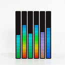 Type-C APP Control RGB 32LED Voice-Activated  Light Bar (Piano White x2)
