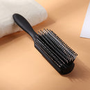 9-Rows Hair Brush Scalp Massager Curly Detangling Hair Comb Salon Styling Tools