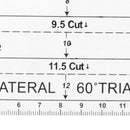 Patchwork Craft Quilting Ruler Cutting Rulers DIY Sewing Tools (60 Triangle