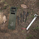Outdoor Camping Stake Storage Bag Wind Rope Tent Pegs Ground Nails Holder Cas
