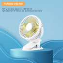 #A Portable USB Clip-On Desktop Fan Portable Office Household Travel Air Cooler