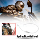 Motorcycle Hydraulic Clutch Brake Bleeder Pants One Way Valve Tube Bleeding Tool