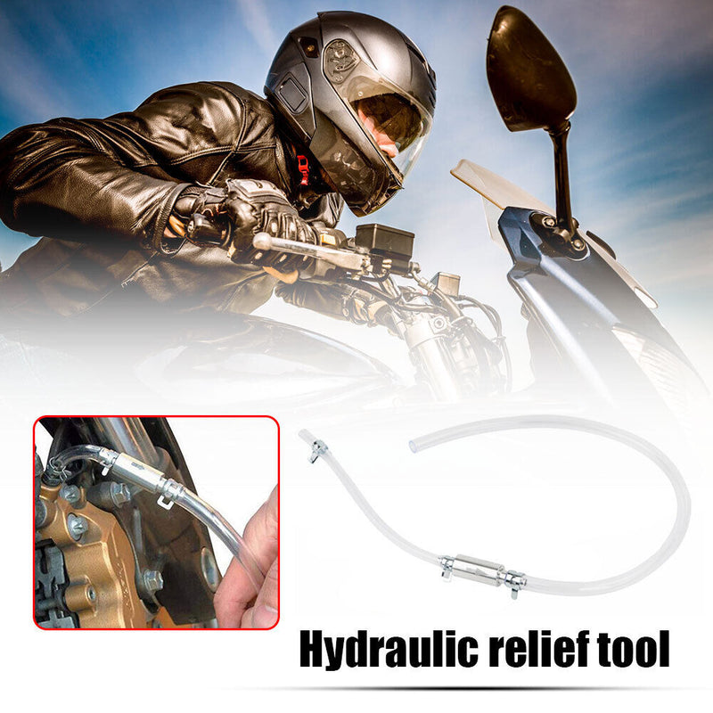 Motorcycle Hydraulic Clutch Brake Bleeder Pants One Way Valve Tube Bleeding Tool