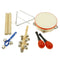 Musikinstrument Spielzeug Set Tamburin Maraca Triangle Bell