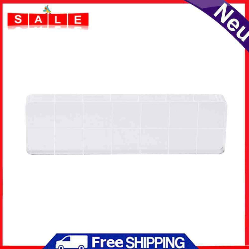 Acrylic Stamp Block Clear Stamping Tool Set with Grid Line Craft (2x7cm)