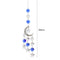 #A Crystal Diamond Wind Chimes Ornaments Metal Star Moon Hanging Pendant Decorat