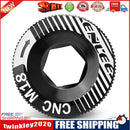 ENLEE Aluminum Alloy CNC Screw MTB Bike Crank Cover Screws (Black M18 Bolt)