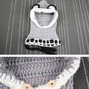 Cartoon Fox Ears Soft Winter Warm Windproof Baby Hats Knitted Cap (Grey)