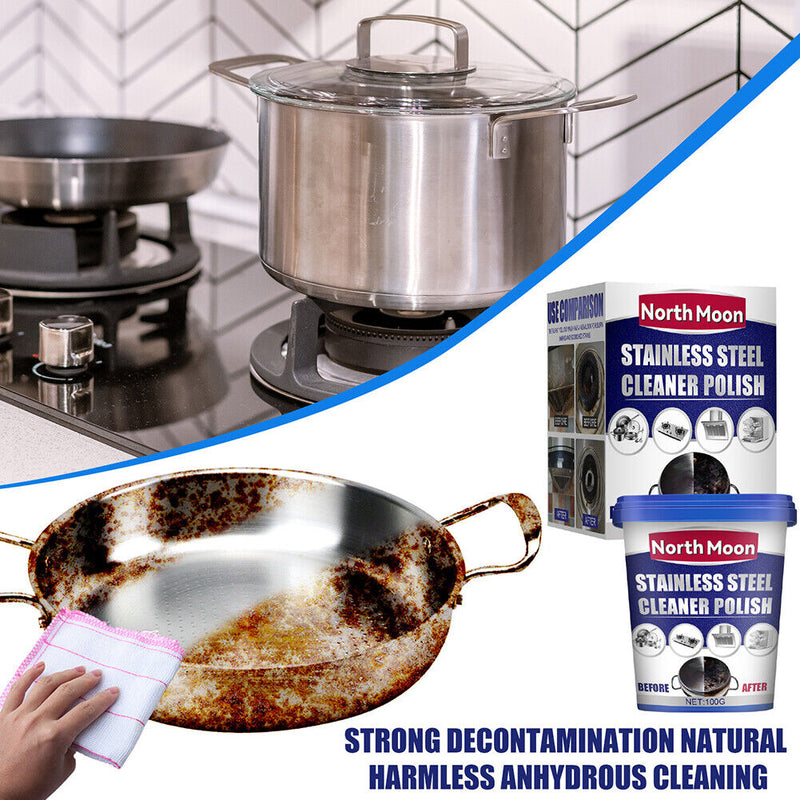 Powerful Stainless Steel Cookware Cleaning Pastes - Household Kitchen Cleaner