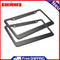 2pcs 12 x 6 in Stainless Steel Car License Plate Frame Cover Kit