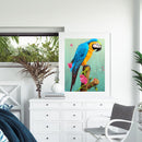 Parrot Oil Paint By Numbers DIY Acrylic Painting Wall Art Picture Craft Decor