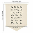 Home Decoration Kids Room Ornaments Alphabet Pennant Hanging Canvas Wall Banner