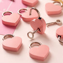 Book Heart Shape Padlock Pink Romantic Key Cabinet Door Lock Lock with Key