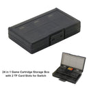24 in 1 Plastic Game Card Storage Box with 2 TF Card Slots for Nintendo Switc