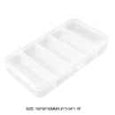 Everpert 5 Compartment Storage Case Box Transparent Fish Bait Fishing Hook Box