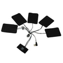 5 in1 USB Thermal Heated Pad Electric Vest Heat Warm Jacket Cloth Body E2V2