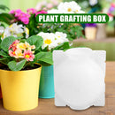8cm Plant Rooting Box High Pressure Grafting Propagation Ball (White M) Newly
