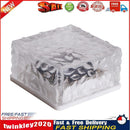 Solar Ice Cube Light 4 LED Garden Outdoor Patio Yard Decor (Warm White S) Newly