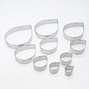 10pcs Stainless Steel Metal Fondant Cake Mold Rose Petal Cookie Cutter Newly