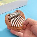 Portable Mini 8-Key Sapele Plate Kalimba Beginners Thumb Piano Mbira (Love)