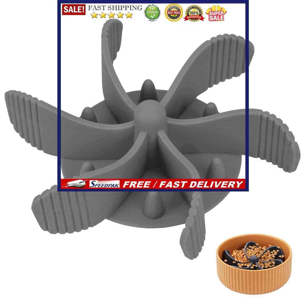 Slow Feed Dog Bowl Insert 12 Octopus Suction Cups Slow Down Eating for Dog