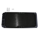 1Pc 240mm 18 Tubes Aluminum Computer Water Cooling Radiator Heat Sink Part Newly