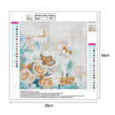 5D DIY Full Drill Diamond Painting Flower Cross Stitch Embroidery Mosaic Cr