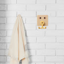 Cute Wall Hanging Double Hook Load-bearing 360 Rotary Free Punching Hanger Racks