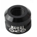 Bike Vacuum Tire Mouth Nut Cycling Inner Tube Valve Nozzle Lock Cap (Black)