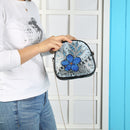 DIY Flower Special Shaped Diamond Painting Leather Clutch Chain Crossbody B